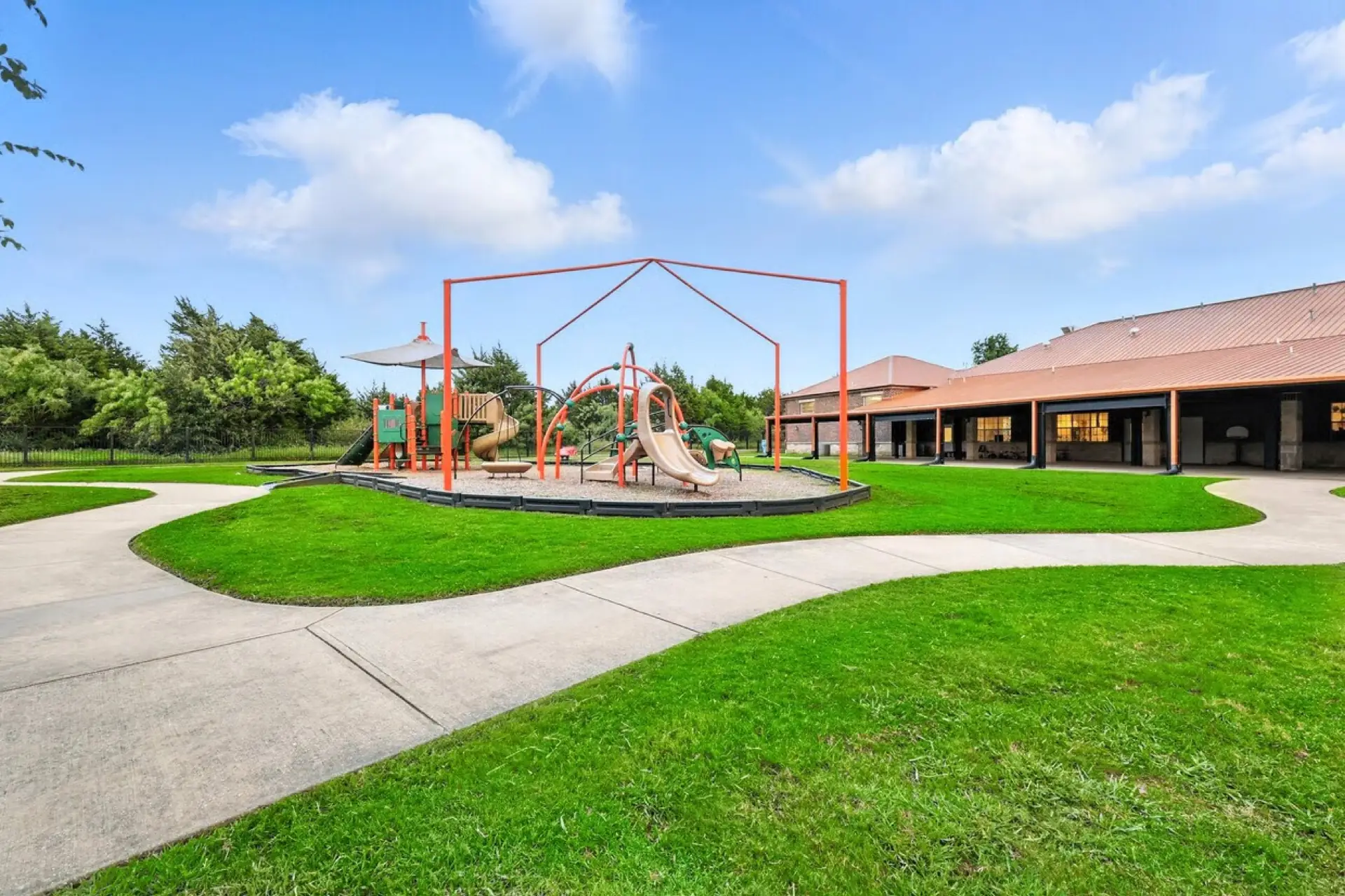 The playground and campus at ABC